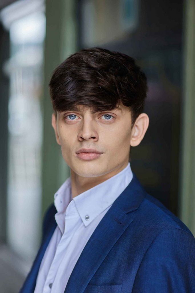 Young actor natural light headshot in Liverpool