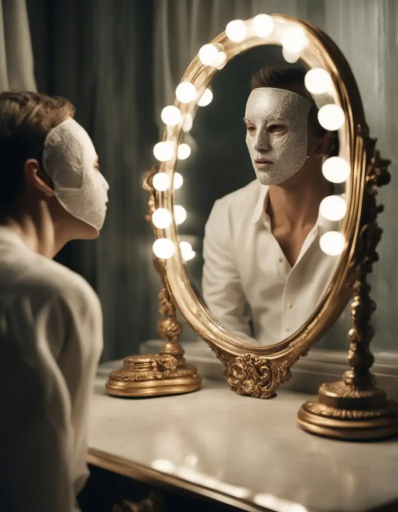 Actor at a dressing room mirror, guide to understanding your casting type for actors