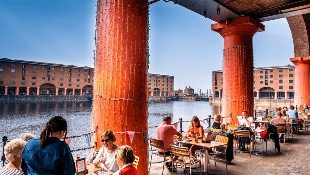 Royal Albert Dock colonnade in Liverpool, an urban actor showreel filming location