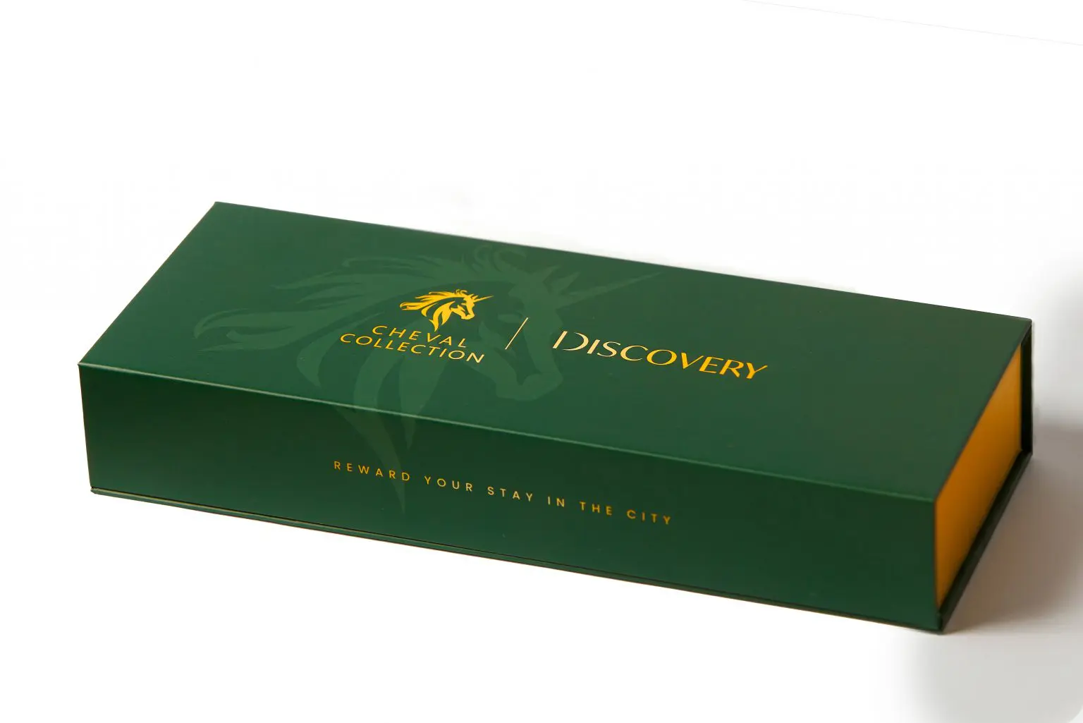 Slim green luxury chocolate box photographed on white for an ecommerce website, Liverpool