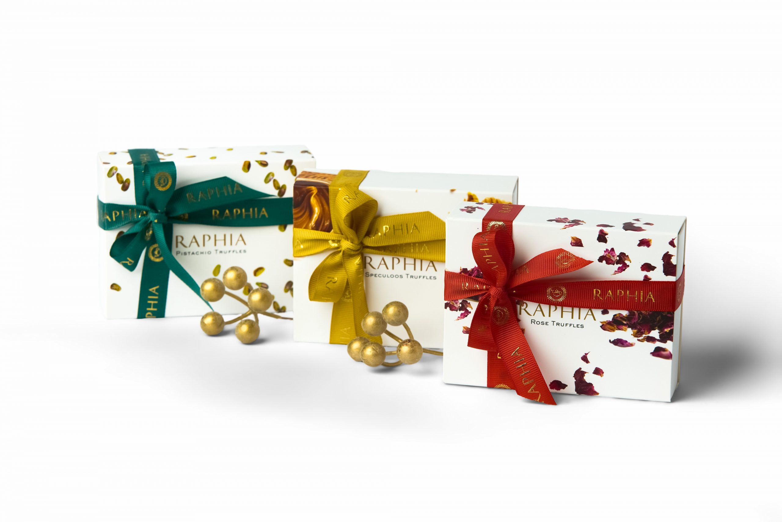 Professional product photography of ribboned luxury chocolate gift boxes by a product photographer in Liverpool