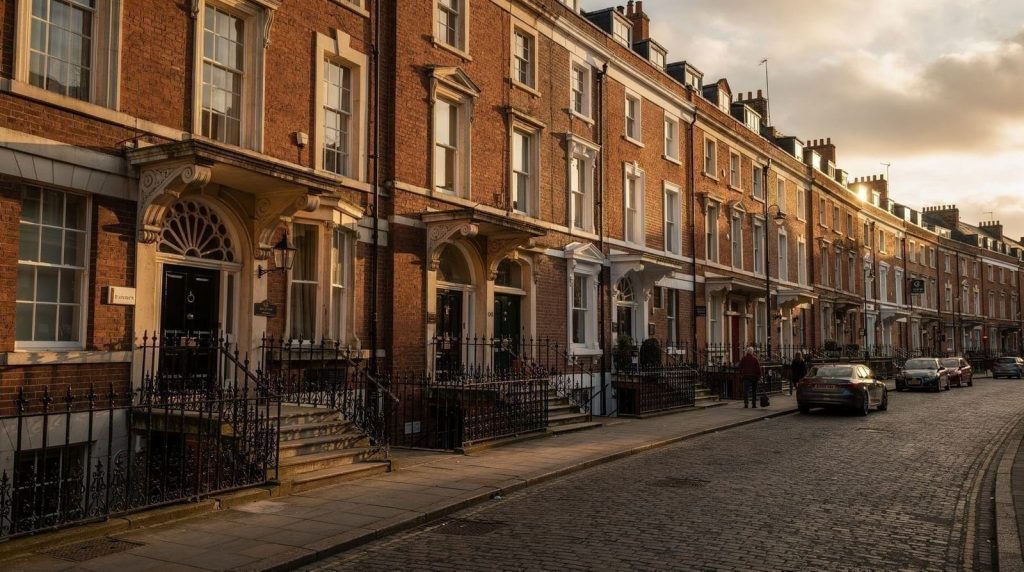 Victorian terraced houses in Liverpool, a character-led actor showreel filming location