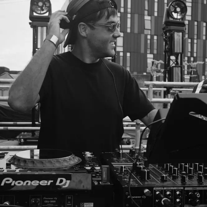 DJ Huzey playing at Circus Music in the Baltic Triangle, Liverpool