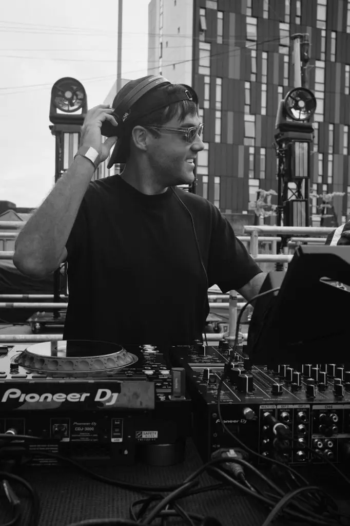 DJ Huzey playing at Circus Music in the Baltic Triangle, Liverpool