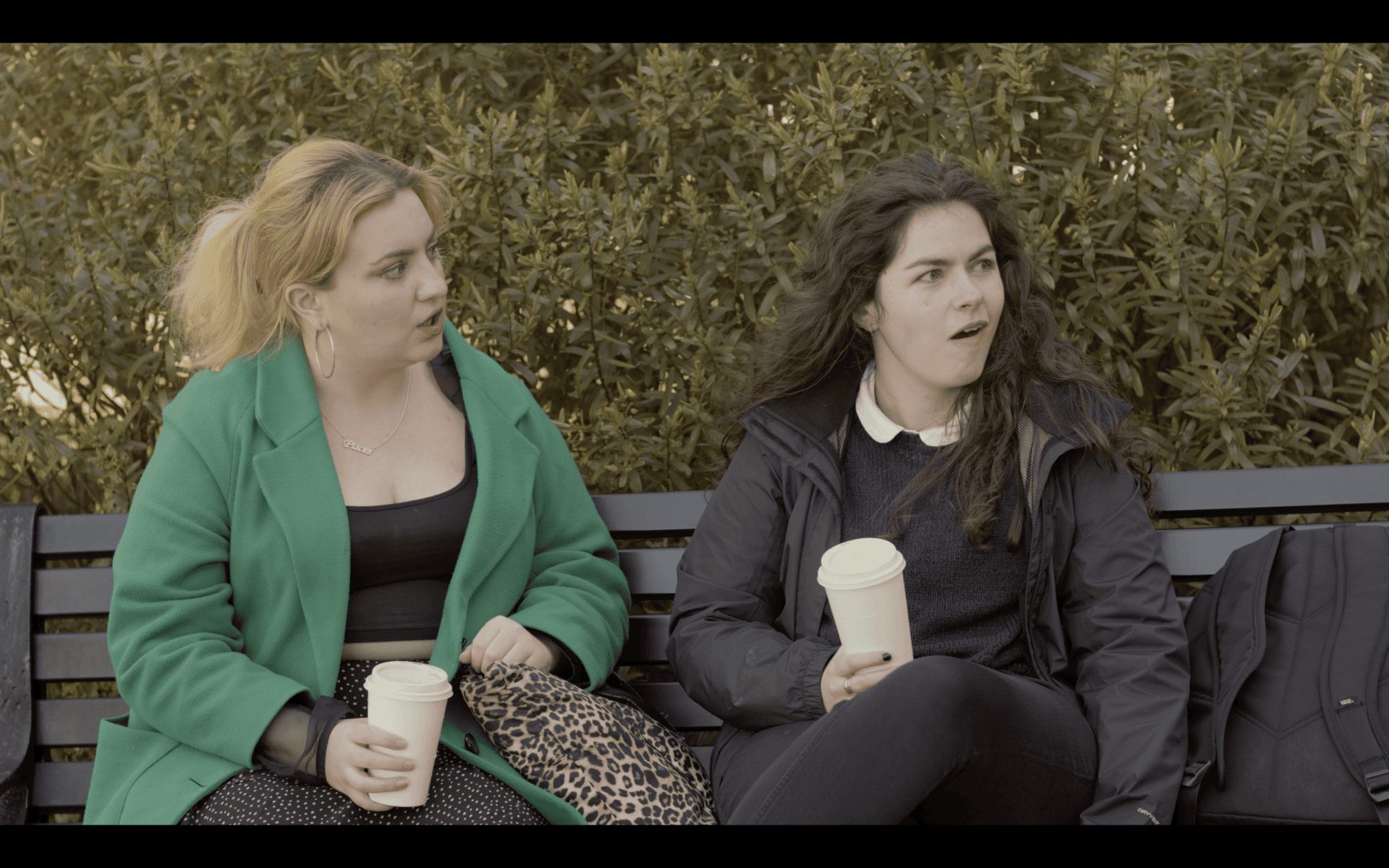 Two actresses performing a showreel scene filmed on location in Liverpool by Captured By Luke Media